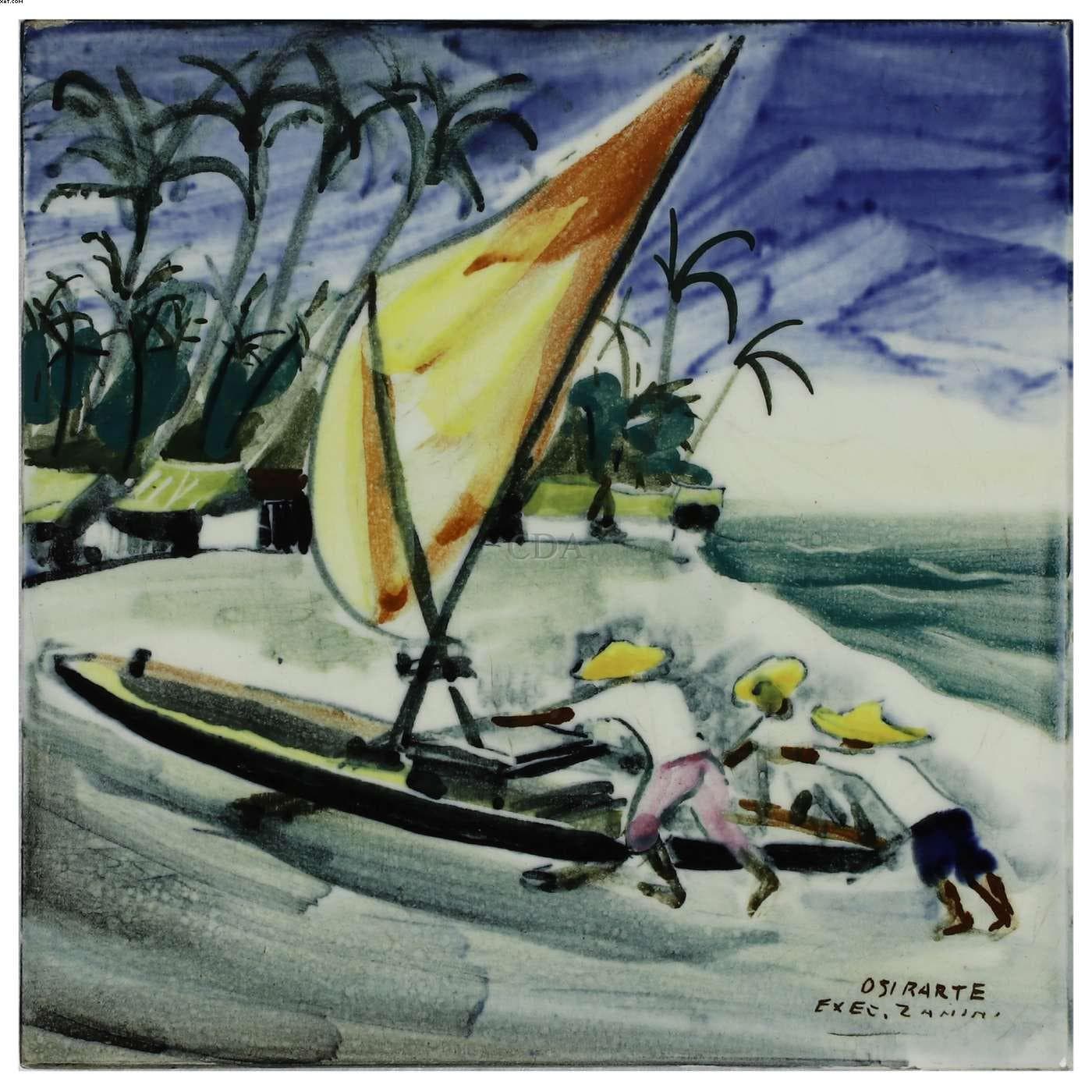 Barco na Praia — Mário Zanini