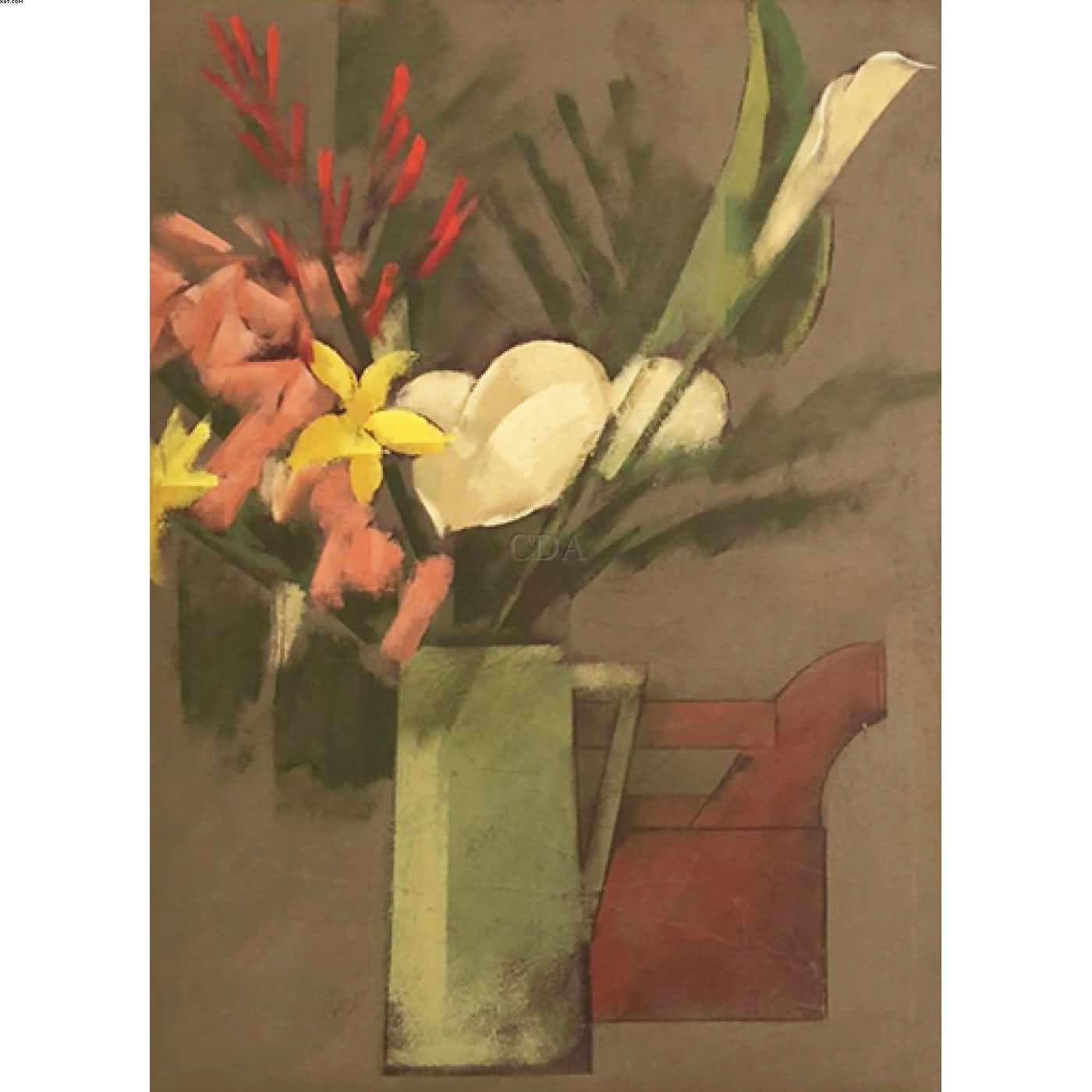 Flores e ferro de passar — Carlos Scliar