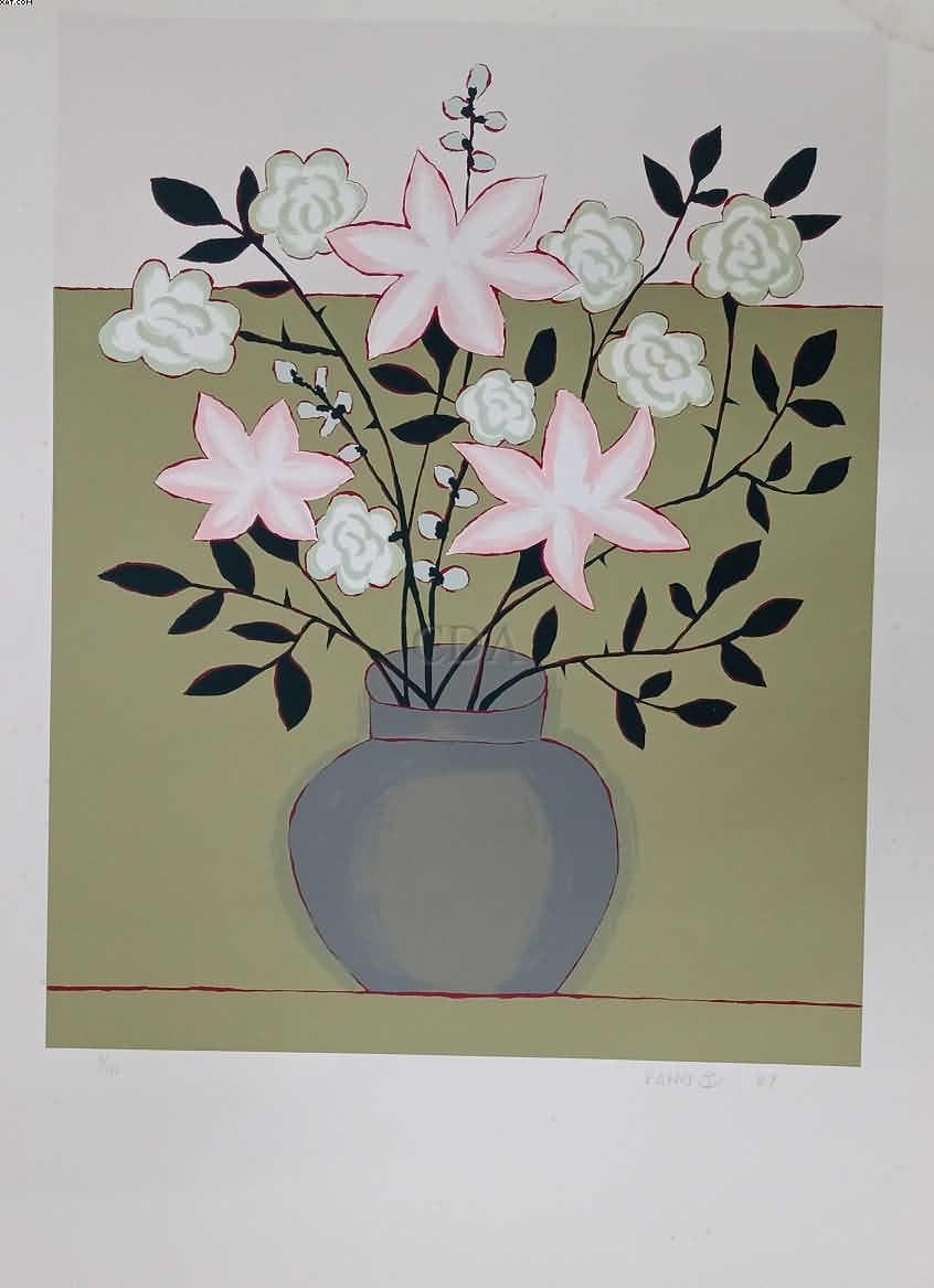 Vaso com flores — Kong Fang Chen, 1987