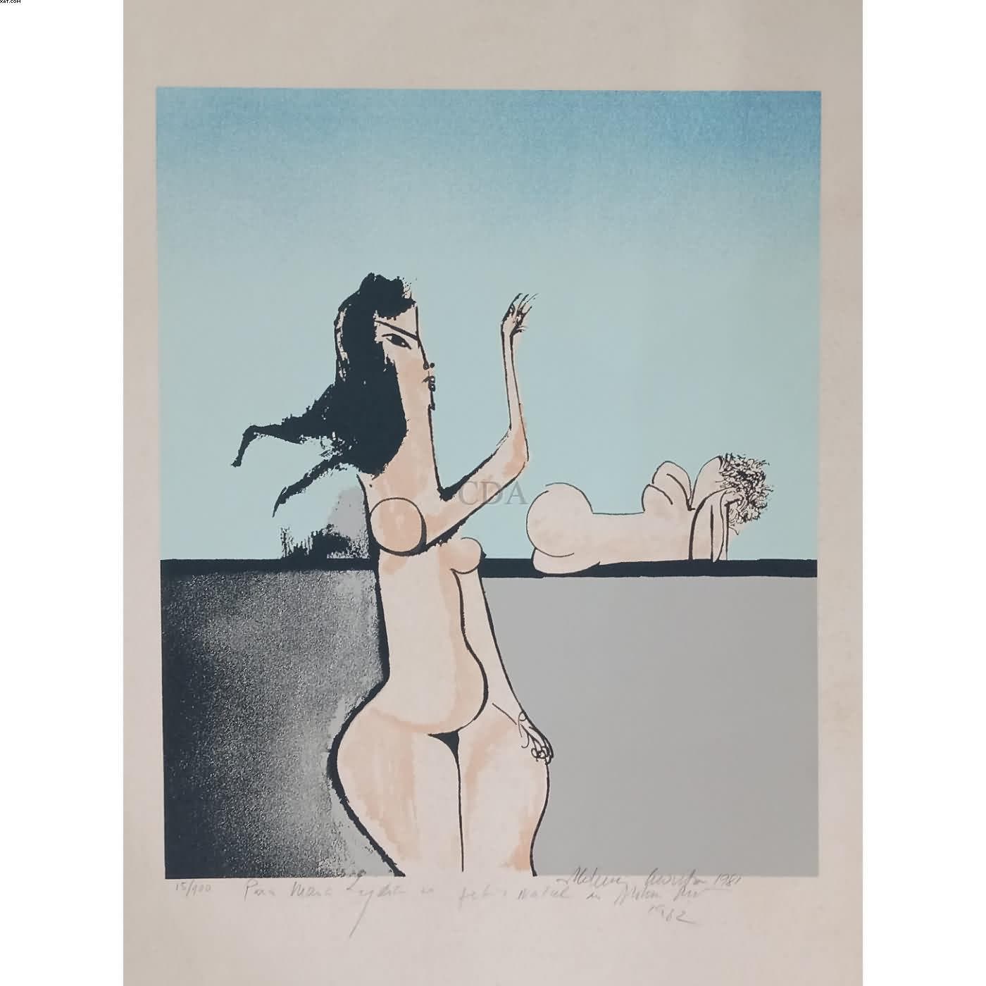 Mulheres na praia — Aldemir Martins, 1981