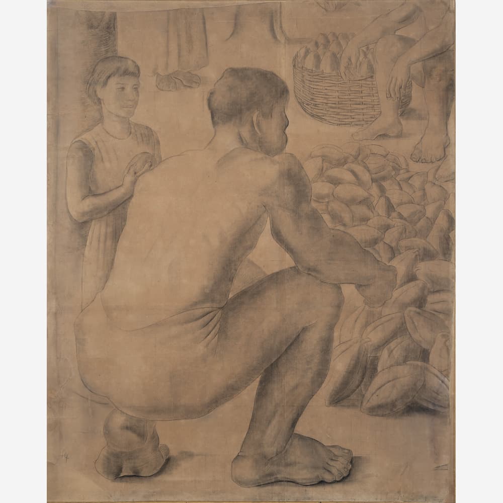 A colheita do cacau — Cândido Portinari