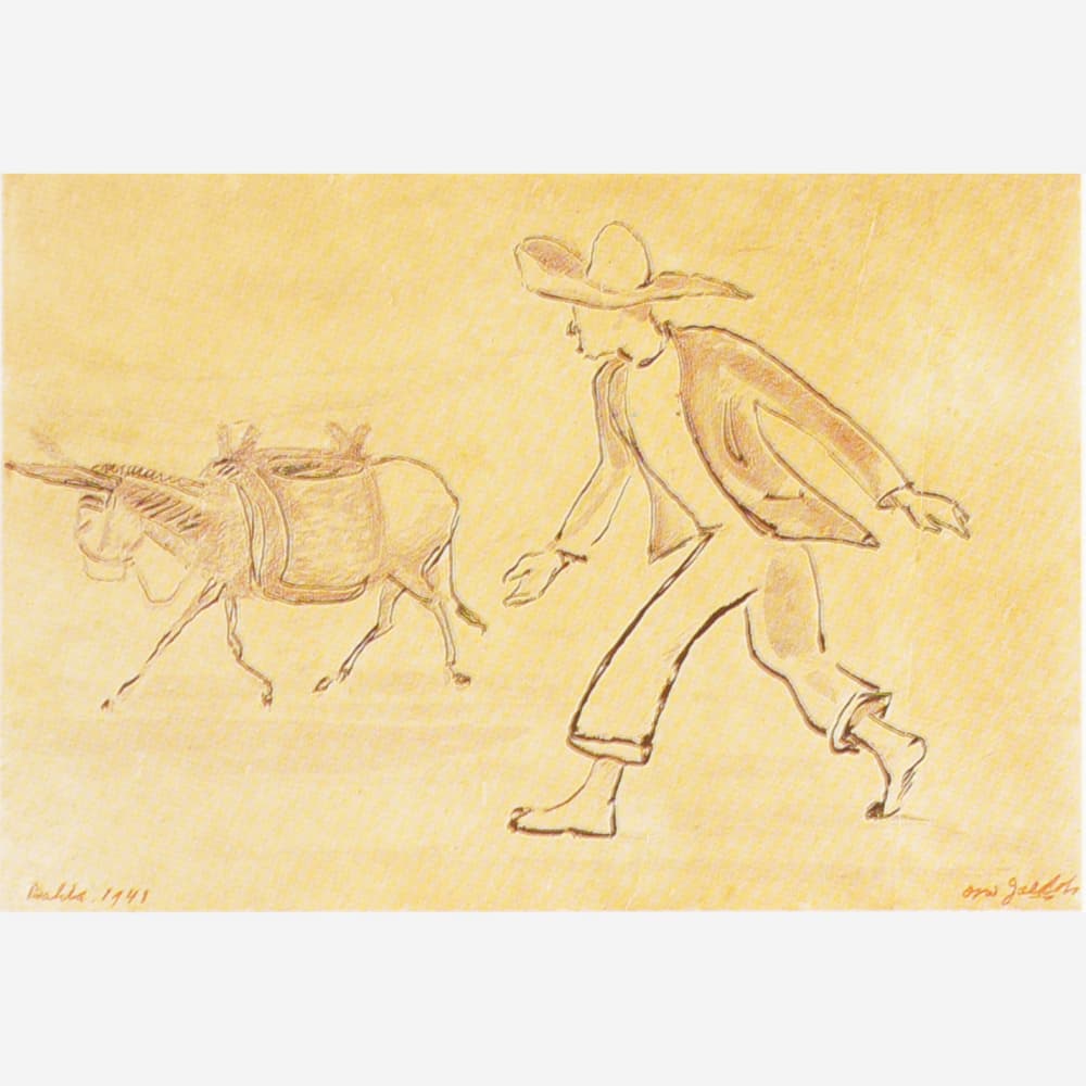 Homem e Jegue. — Oswaldo Goeldi