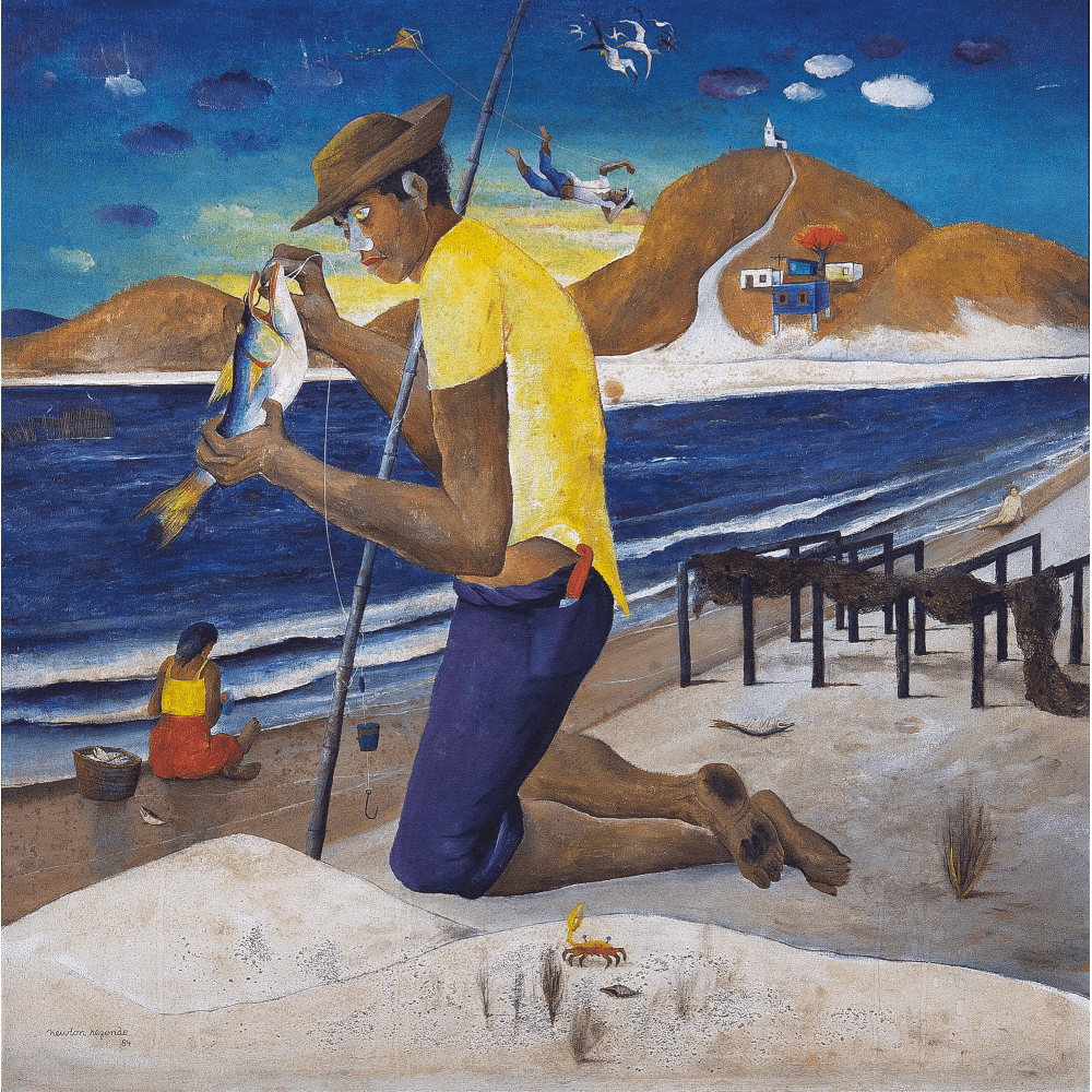 Pescador em Jurujuba — Newton Rezende