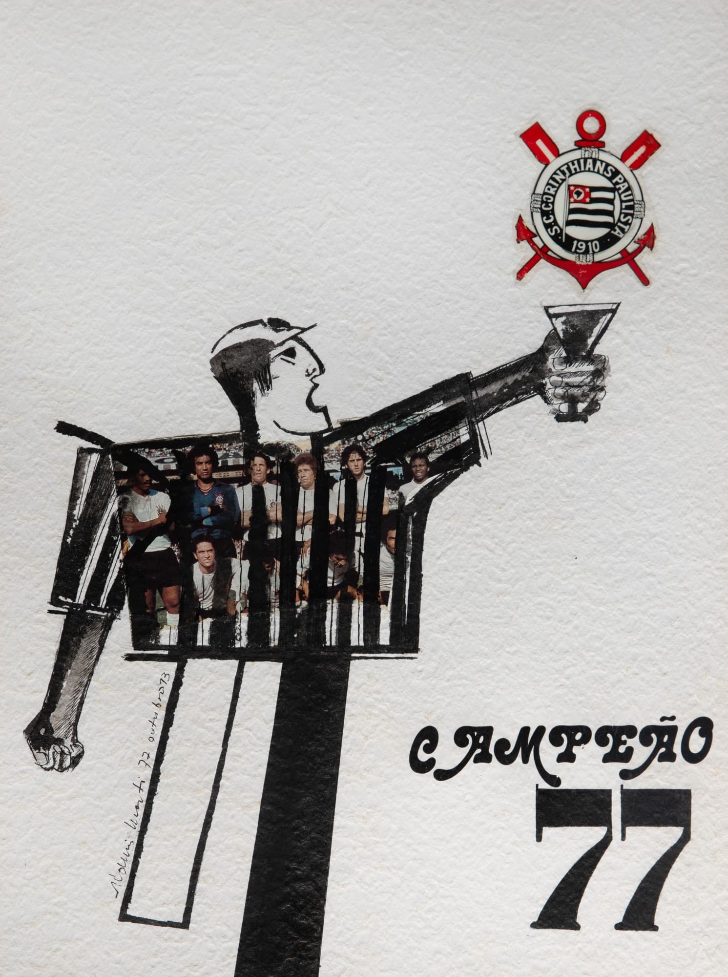 Corintiano Campeão — Aldemir Martins, 1977
