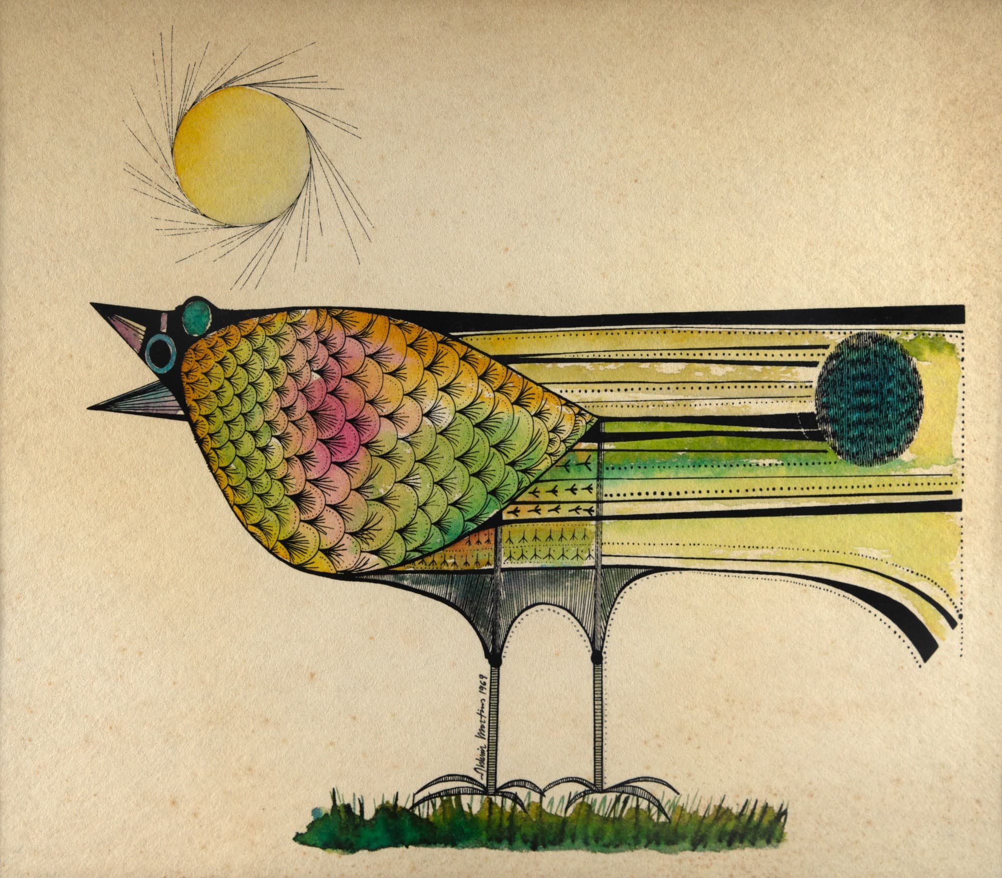 Pássaro — Aldemir Martins, 1969