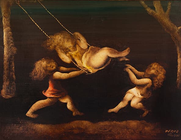 Meninas Brincando — Orlando Teruz, 1973