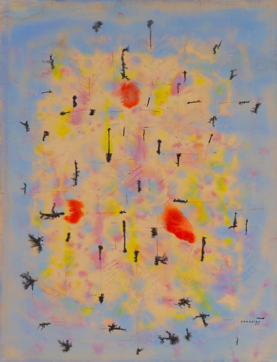 Les Arbres en Bleu — Antônio Bandeira, 1955