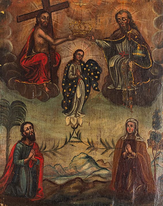 A Coroação de Maria — Escola Cusquenha, 2068