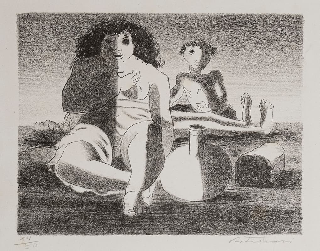 Mulher, Menino e Morto — Cândido Portinari, 1939
