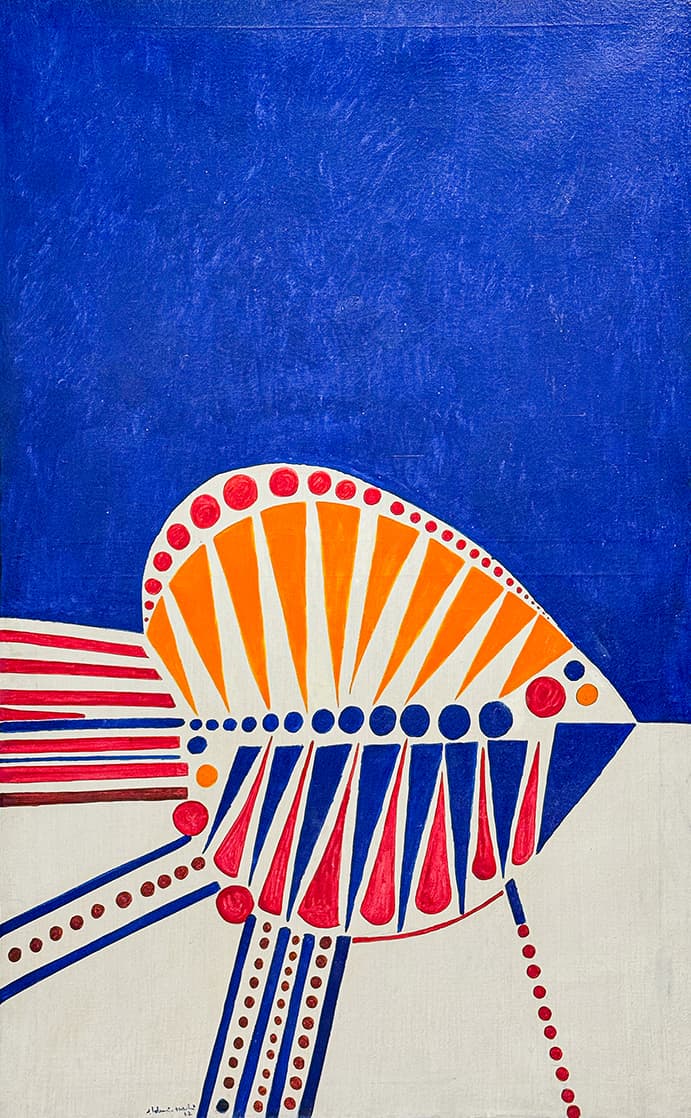 Peixe com Fundo Azul — Aldemir Martins, 1971